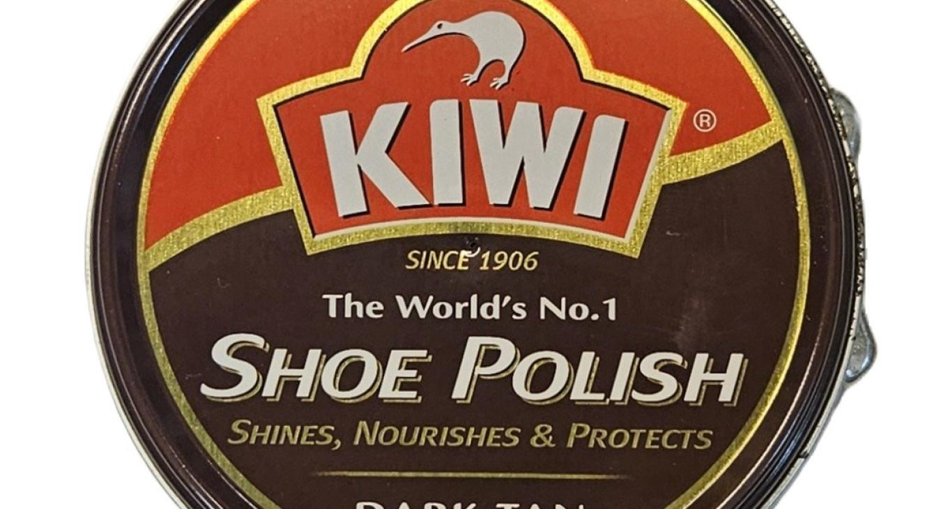 dark tan kiwi polish